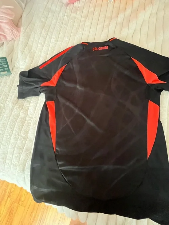 Adidas Black & Red Soccer Jersey - Picture 2 of 7